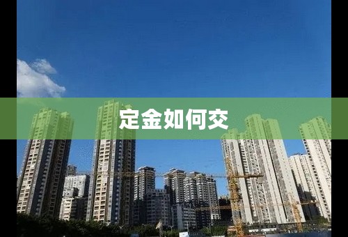 定金如何交