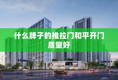 什么牌子的推拉门和平开门质量好