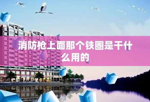消防枪上面那个铁圈是干什么用的