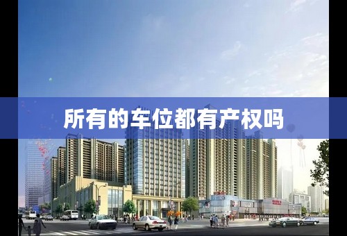 所有的车位都有产权吗