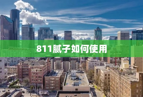 811腻子如何使用