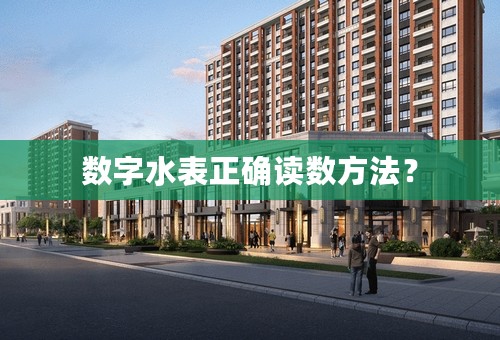 数字水表正确读数方法？