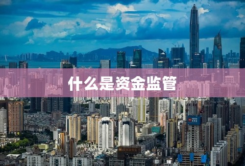 什么是资金监管