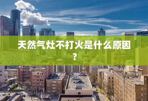 天然气灶不打火是什么原因？