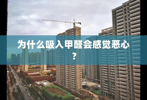 为什么吸入甲醛会感觉恶心？