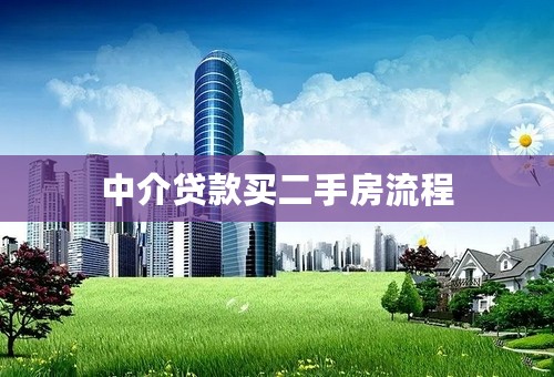 中介贷款买二手房流程