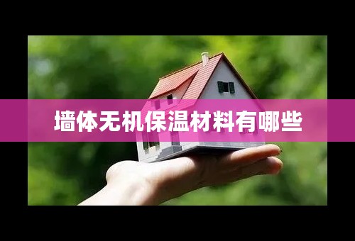 墙体无机保温材料有哪些
