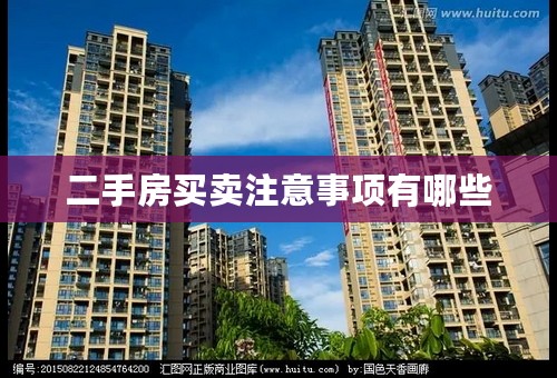 二手房买卖注意事项有哪些