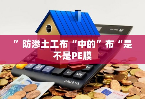 ”防渗土工布“中的”布“是不是PE膜