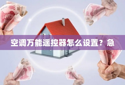 空调万能遥控器怎么设置？急