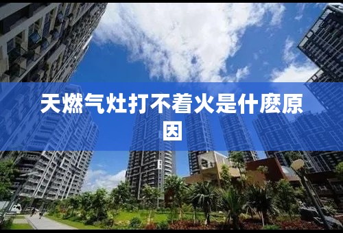 天燃气灶打不着火是什麽原因