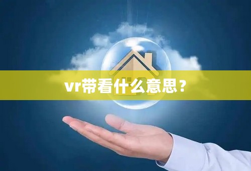 vr带看什么意思？