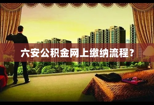 六安公积金网上缴纳流程？