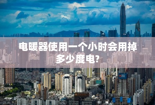 电暖器使用一个小时会用掉多少度电?