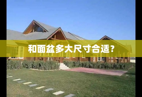 和面盆多大尺寸合适？