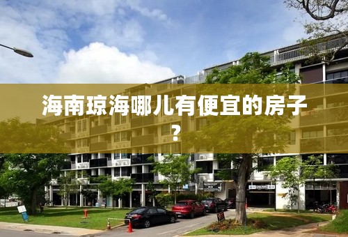 海南琼海哪儿有便宜的房子？