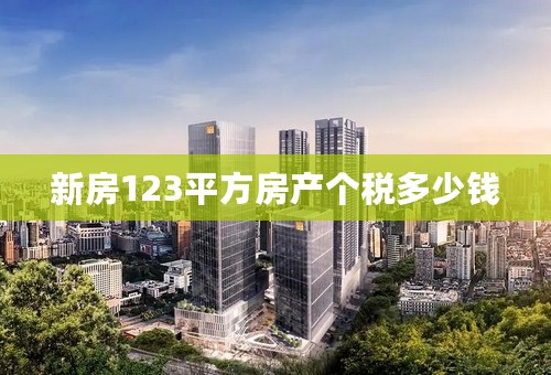 新房123平方房产个税多少钱