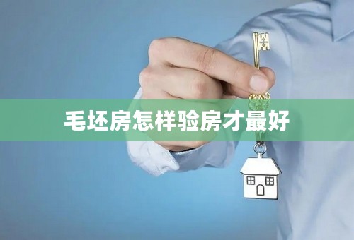 毛坯房怎样验房才最好