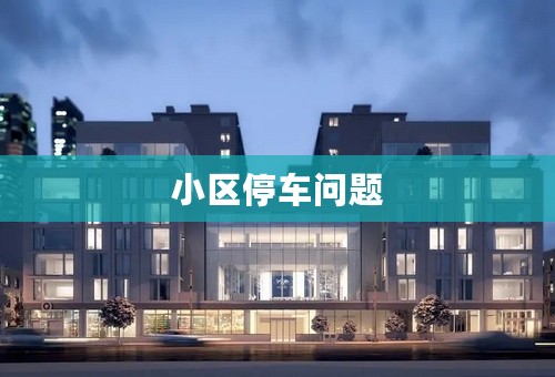 小区停车问题
