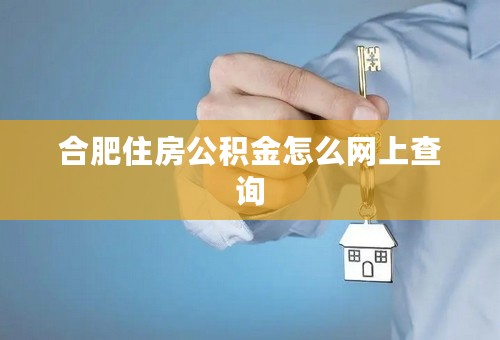合肥住房公积金怎么网上查询
