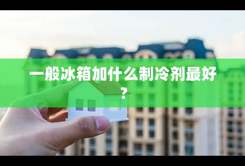 一般冰箱加什么制冷剂最好？