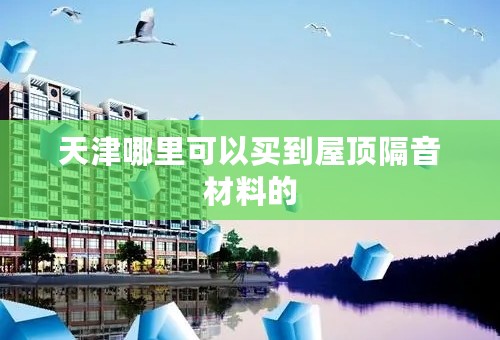 天津哪里可以买到屋顶隔音材料的
