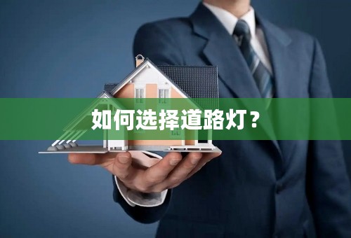 如何选择道路灯？