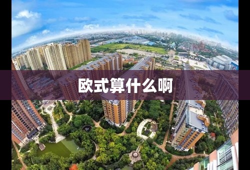 欧式算什么啊