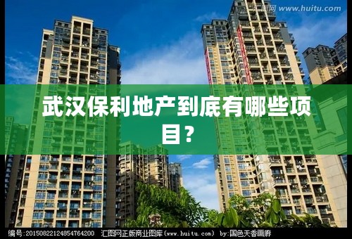 武汉保利地产到底有哪些项目？