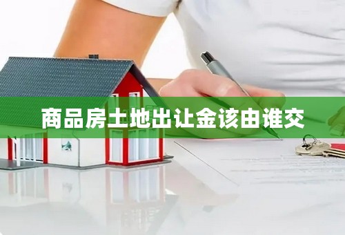 商品房土地出让金该由谁交