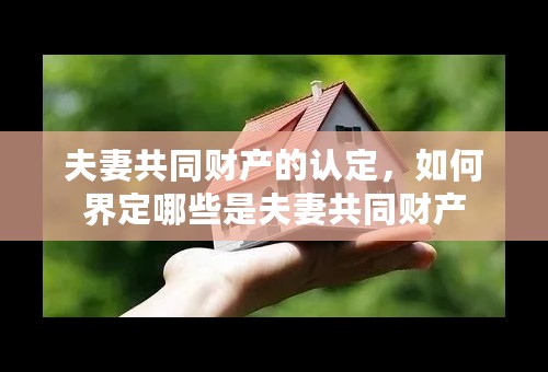 夫妻共同财产的认定，如何界定哪些是夫妻共同财产
