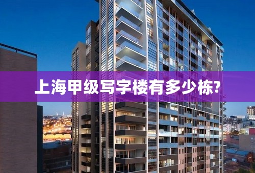 上海甲级写字楼有多少栋?