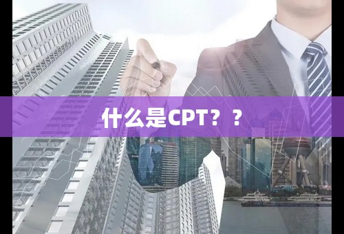 什么是CPT？？