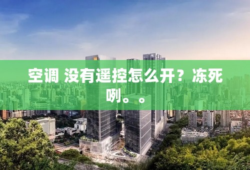 空调 没有遥控怎么开？冻死咧。。
