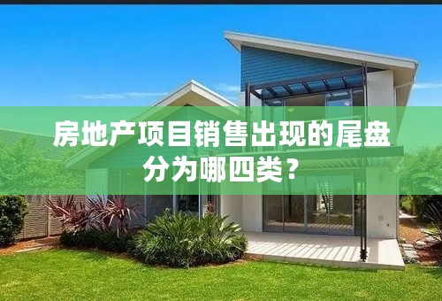 房地产项目销售出现的尾盘分为哪四类？