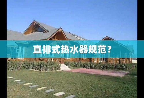 直排式热水器规范？