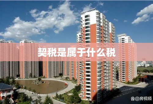 契税是属于什么税