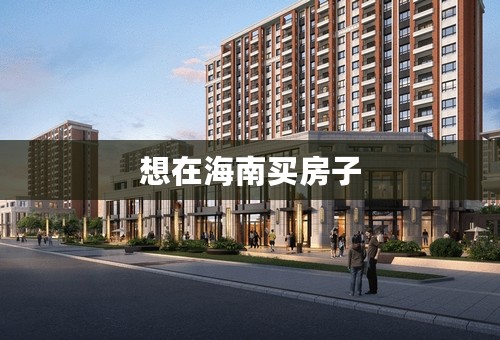 想在海南买房子