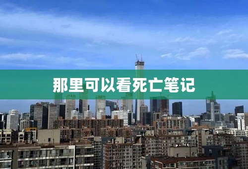 那里可以看死亡笔记