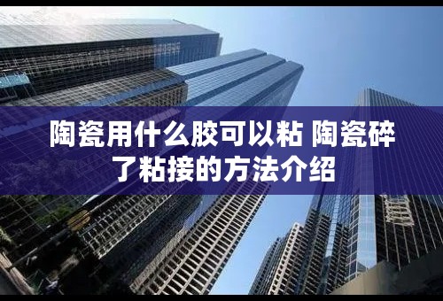 陶瓷用什么胶可以粘 陶瓷碎了粘接的方法介绍