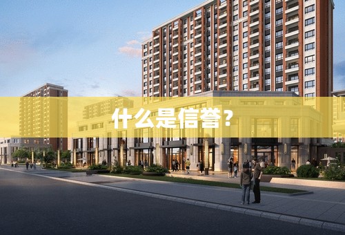 什么是信誉？