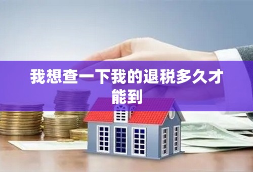 我想查一下我的退税多久才能到