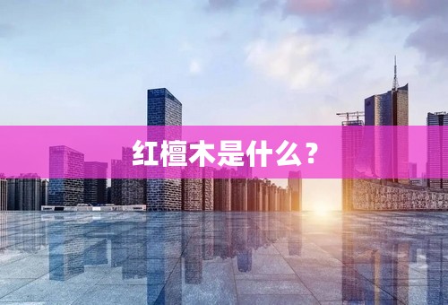 红檀木是什么？