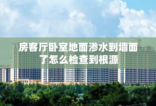 房客厅卧室地面渗水到墙面了怎么检查到根源