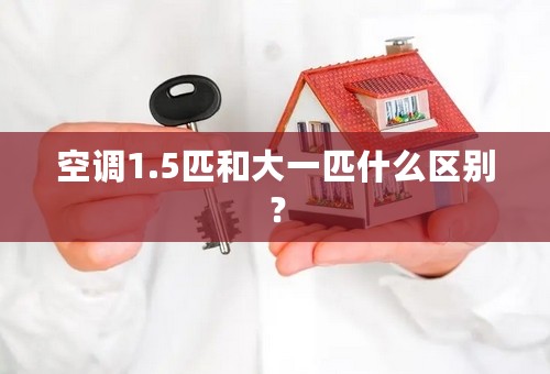 空调1.5匹和大一匹什么区别？