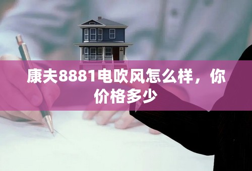 康夫8881电吹风怎么样，你价格多少