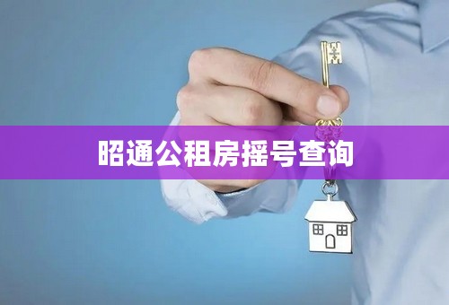 昭通公租房摇号查询