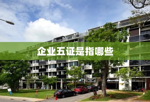 企业五证是指哪些