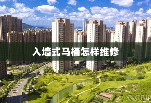 入墙式马桶怎样维修