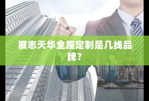 展志天华全屋定制是几线品牌？